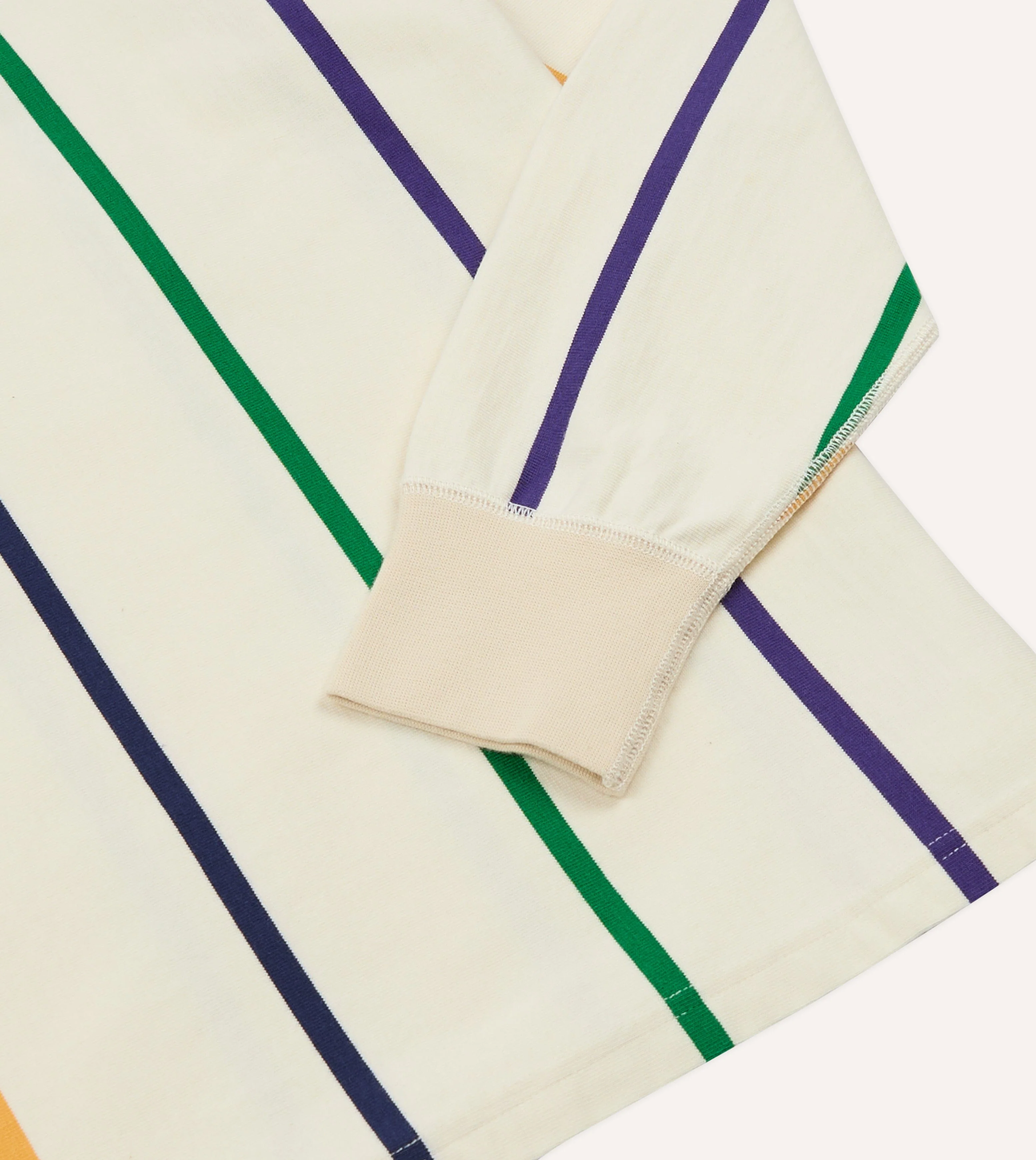 Primary Vertical Stripe Cotton Rugby Shirt - Image 4