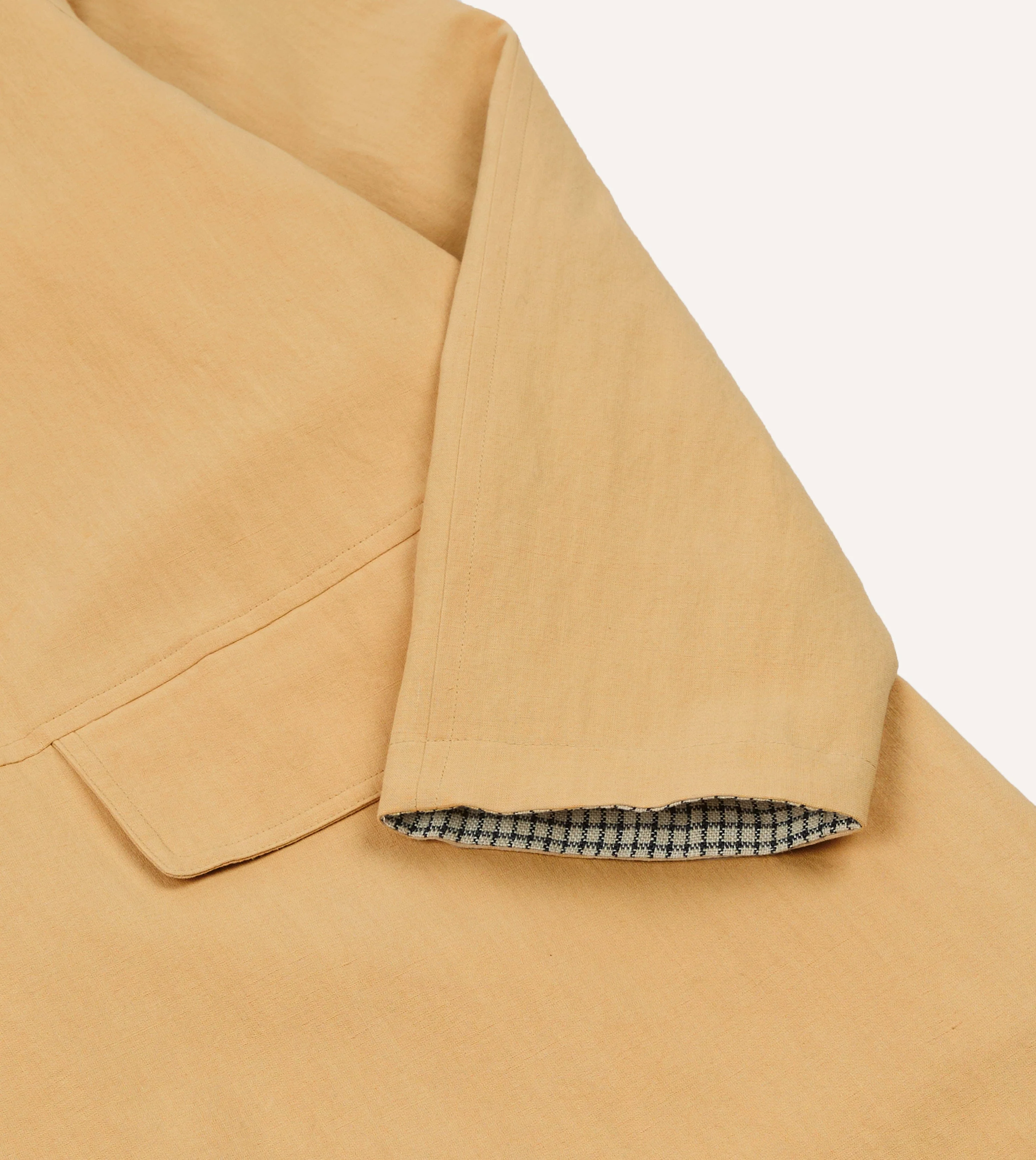 Reversible Linen–Cotton Raglan Mac - Image 8