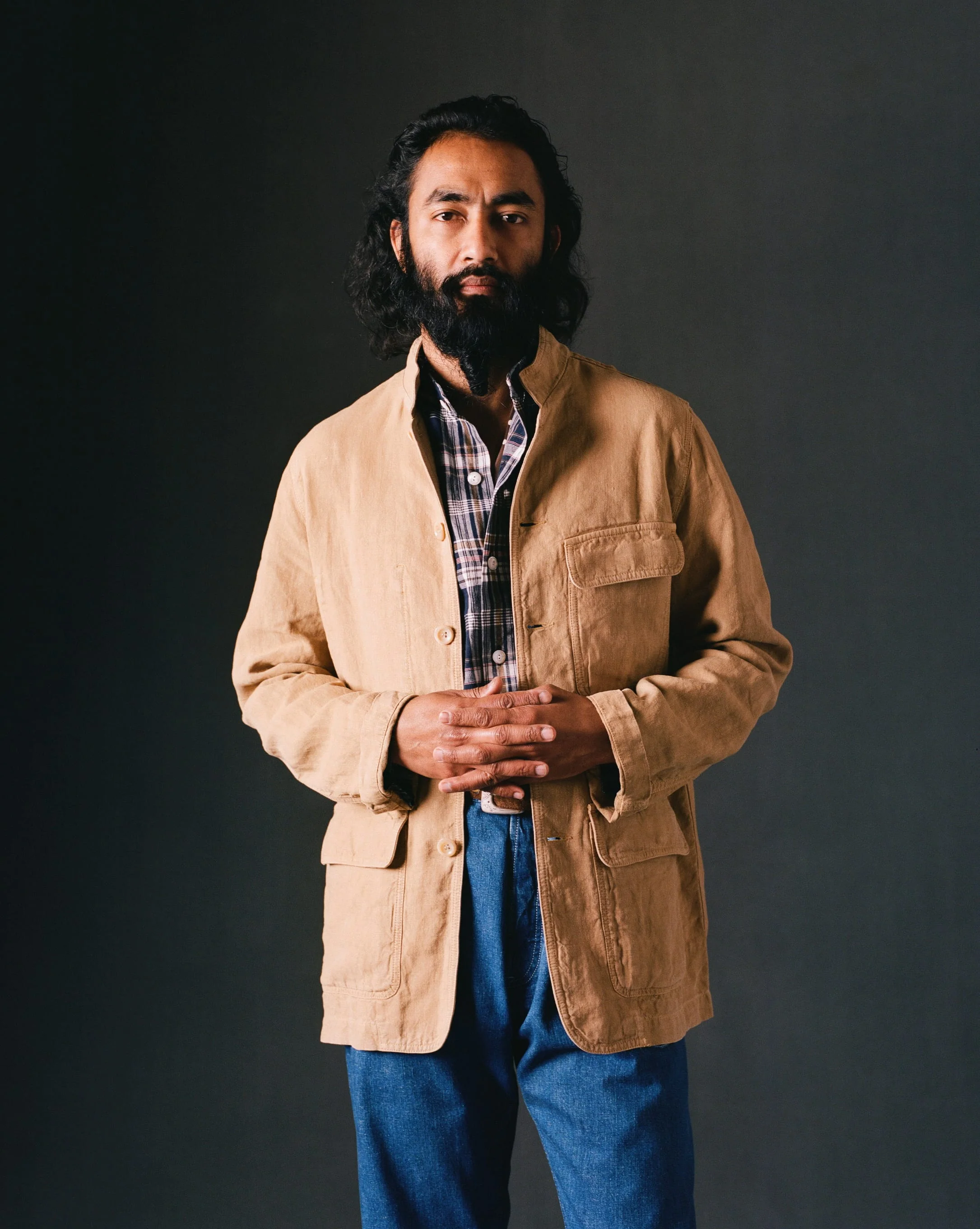 Sand Linen Forestière Jacket - Image 10