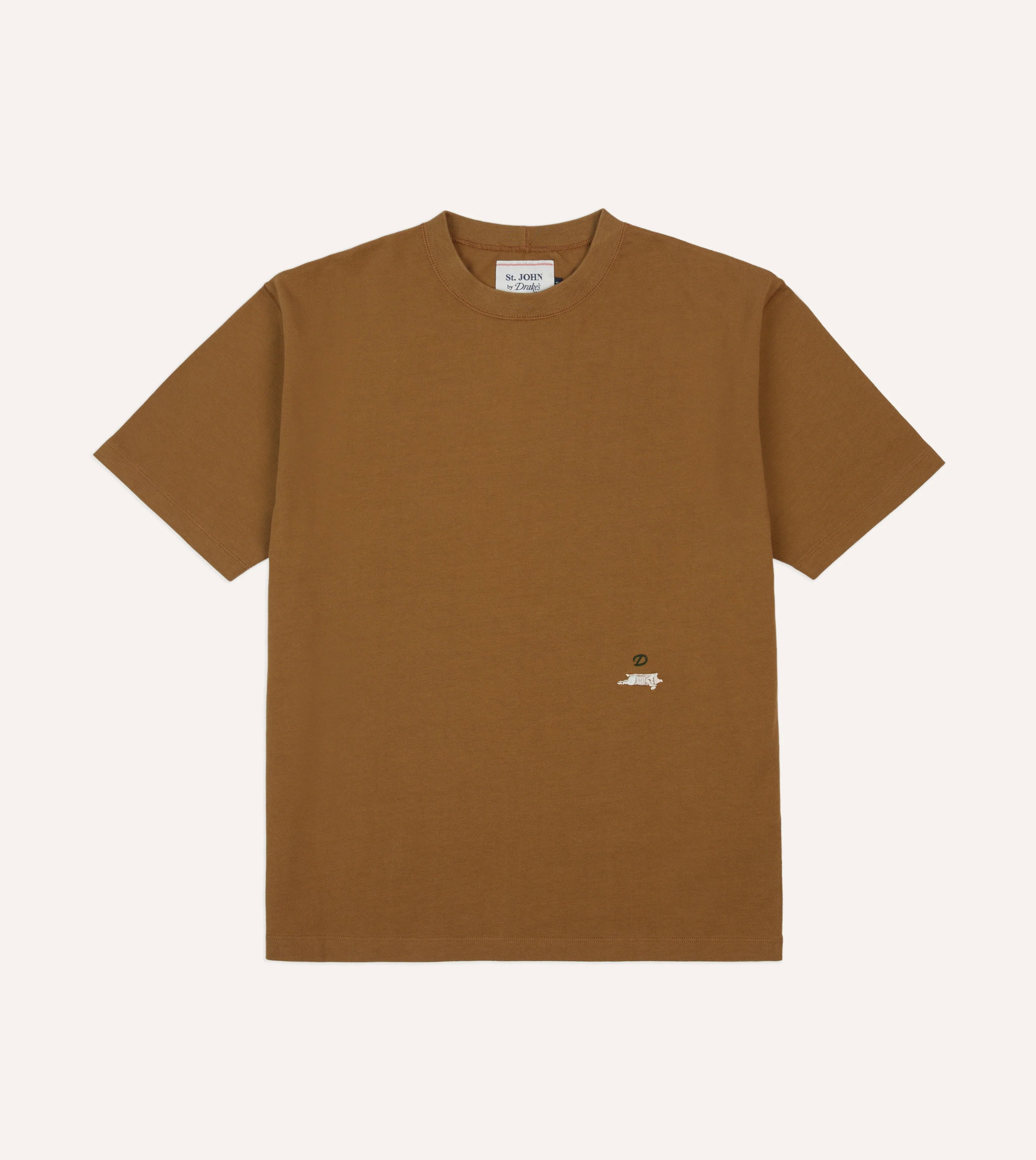 St. JOHN by Drake's Fig Print Tobacco Short-Sleeve Hiking T-Shirt - Image 2