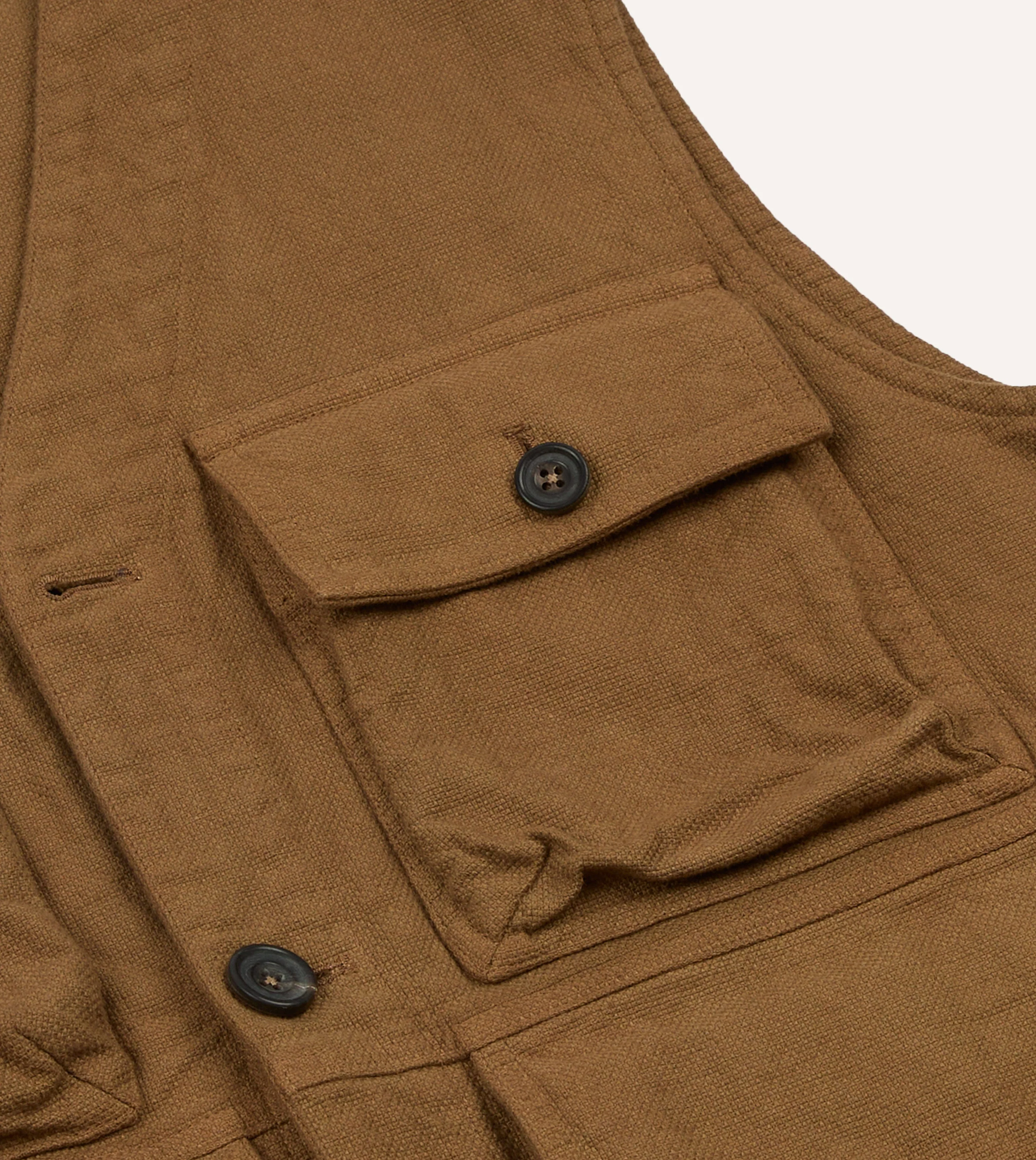 Tobacco Cotton Utility Vest - Image 7