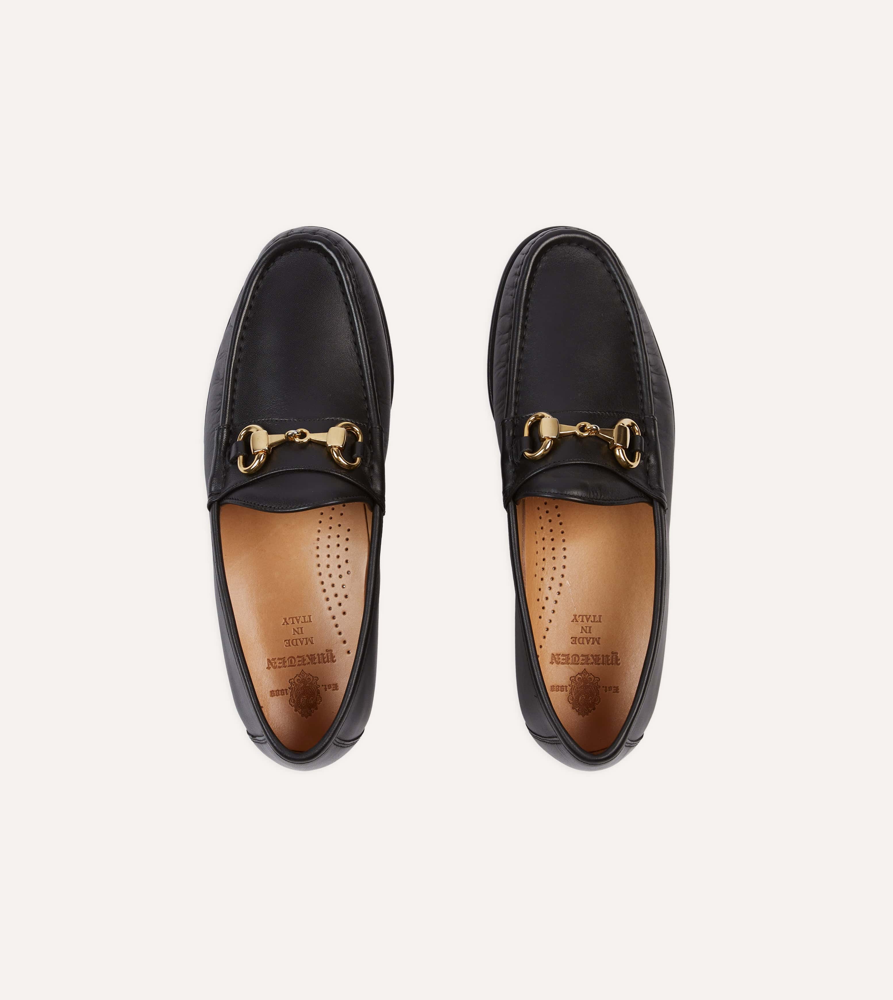 Yuketen Moc Ischia Black Leather Bit Loafer - Image 4